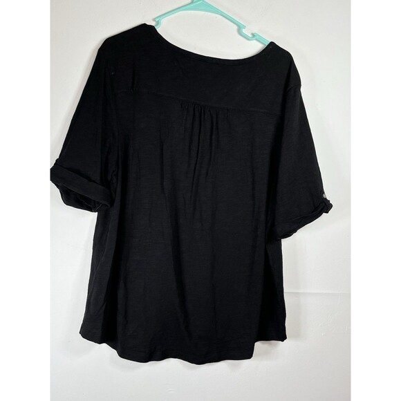 Chicos Button Front Ultimate Tee Large Sz  3 Top - Picture 6 of 7